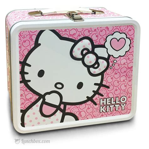 hello kitty 2010 Tin Lunch Box Sanrio Company With Bead 